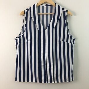 Striped Sleeveless Top